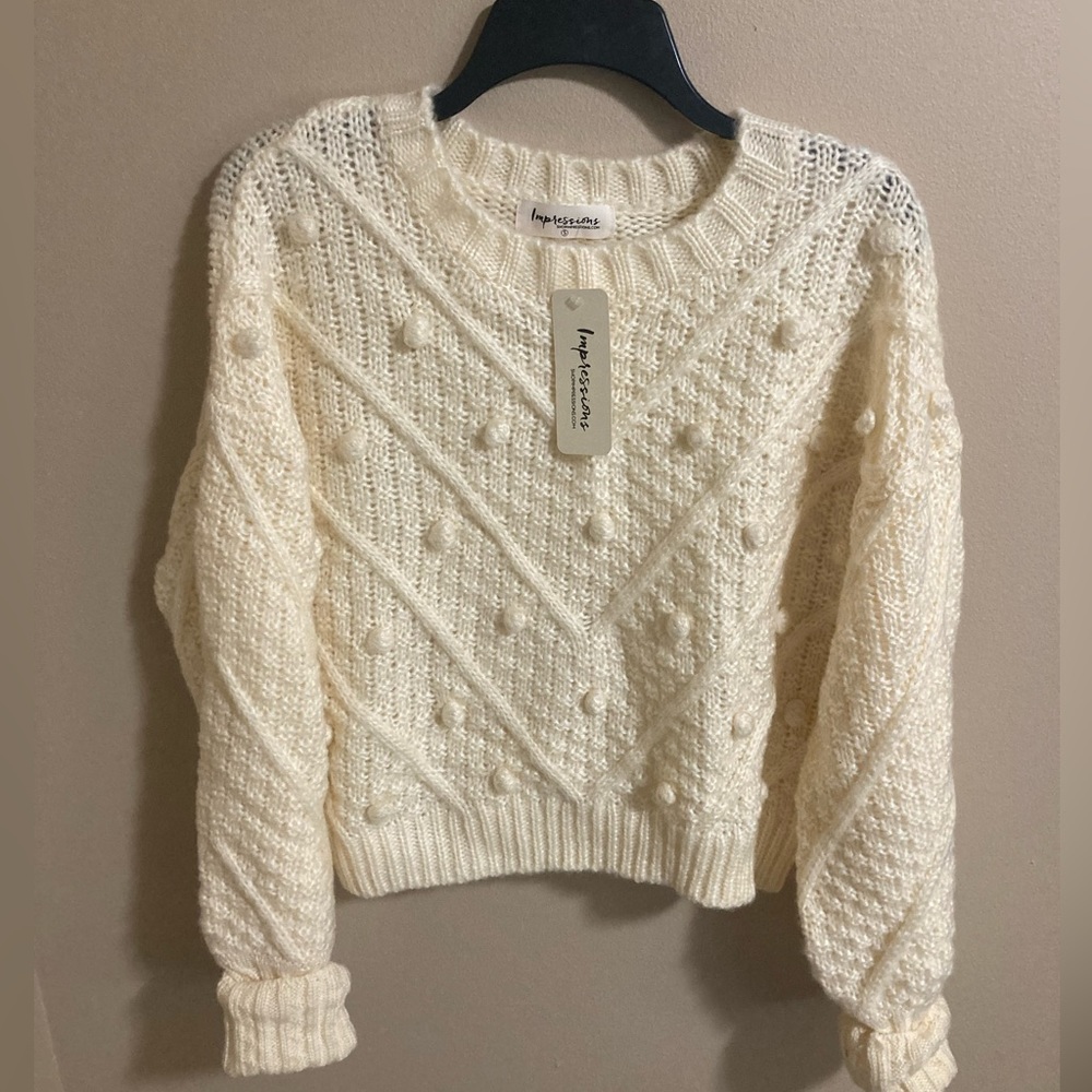 Impressions cream sweater - Picture 1 of 3